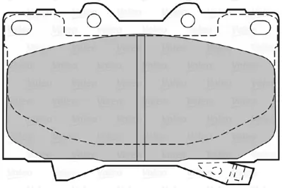 VALEO 670535 On Fren Balatası Landcruıser Td 4,2 4,7 98-08 Lexus 01-08 