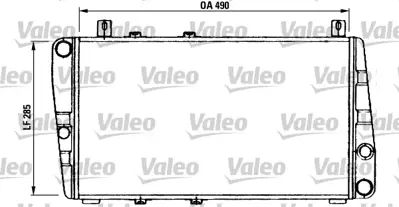 VALEO 730375 Motor Radyatoru Favorıt Felıcıa (490x285x34) 92> 