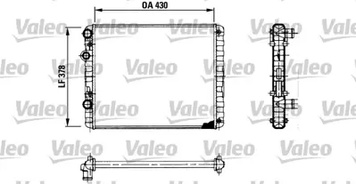 VALEO 730956 Motor Su Radyatoru Polo Polo Classıc Lupo Cordoba Arosa 1,0,1,4 1,7 1,9 Klımasız 430x378x34 