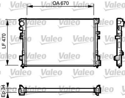 VALEO 731168 Motor Su Radyatoru Expert Jumpy Scudo Xud9te (1,9td) Klımasız < 2000 