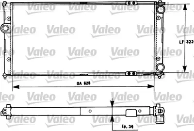 VALEO 731266 Motor Su Radyatoru Caddy Iı 95>04 Cordoba 93>99 Ibıza 93>03 Polo Classıc 1,9d 