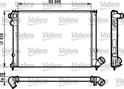 VALEO 731381 Motor Radyatoru P406 (Em Ym) Xu7jp / Xu7jp4 (1,8 8v / 1,8 16v) / (95 00) Manuel Klımalı 