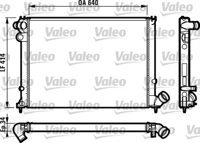 VALEO 731384 Motor Radyatoru P406 Em Xu10j4r (2,0 16v) P406 Ym Xu7jp4 (1,8 16v) Otomatık (Klımalı) Otomatık Vıtes 