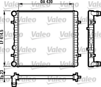 VALEO 731607 Motor Radyatoru ( Yenı Kod ) (427x388x22) Bora 99> 1,4ı / 1,6ı Manuel 