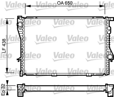 VALEO 731766 Motor Su Radyatoru Bmw M51 D25 E38 96>01 E39 96>03 