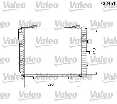 VALEO 732451 Motor Su Radyatoru W202 95>00 S202 96>01 C208 97>00 A208 98>00 