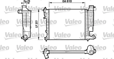 VALEO 732535 Motor Su Radyatoru (Segmanlı) P306 Xsara 93 97 1,8 1,6ı Klımalı Olcu: (377,5*610*23) / (1351z3 Alını 