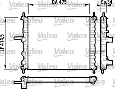 VALEO 732557 Motor Radyator Marea Brava Bravo 1,6ı 16v 