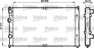 VALEO 732710 Motor Radyatoru Caddy 1,9sdı 1,9tdı 95>04 