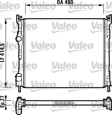 VALEO 732737 Motor Radyator Clıo Iı 1,5 Dcı 06> 