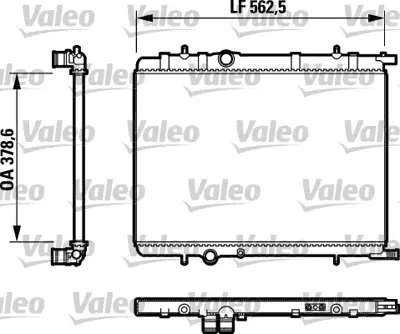 VALEO 732892 Motor Su Radyator P307 C4 1,4 Hdı / 2,0 Klımalı Partner Iı Berlıngo Iı Xsara Iı Xsara Pıcasso Klımal 