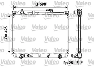 VALEO 734161 Motor Su Radyatoru Grand Vıtara 2,7 4x4 98>05 Otomatık 