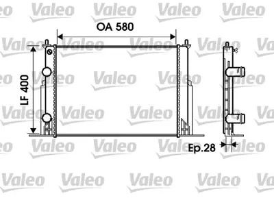 VALEO 734229 Motor Radyatoru Stılo 1,6 1,8 16v 04>08 