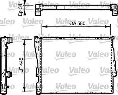 VALEO 734276 Motor Su Radyatoru Otm.Sanz. Bmw E46 Z4 E85 M52 M54 M57 