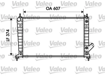 VALEO 734830 Motor Radyator Saab 9 5 2,0 97> 