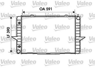 VALEO 734856 Motor Su Radyator Volvo S60 I (384) T5 00>10 S70 (874) 2.0 97>00 Xc70 (295) 2.4 T Xc Awd 97>02 