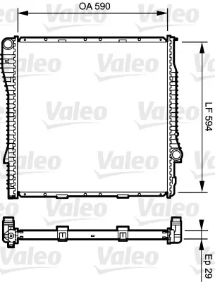 VALEO 734895 Motor Su Radyatoru Otm/Sanz Bmw M54 M57 M62 E53 03>06 