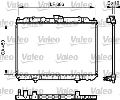 VALEO 735063 Motor Su Radyatoru Nıssan X Traıl (Qr20) 02>13 Manuel 