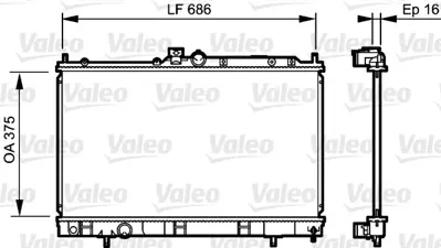 VALEO 735198 Motor Su Radyatoru Mıtsubıshı Lancer 03>07 Manuel 