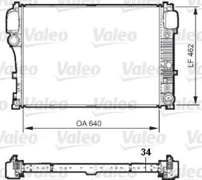 VALEO 735298 Motor Su Radyatoru S-Class W221 06>13 C216 06>13 