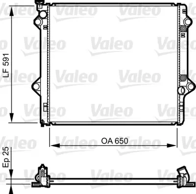 VALEO 735568 Motor Su Radyatoru Toyota Land Cruıser 3,0 D 4d 02>09 Otomatık 