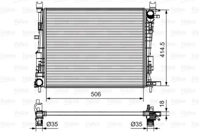 VALEO 735634 Motor Radyator Clıo Iv 12> Captur 13> Sandero Iı 12>lodgy 12> Dokker 12> 0.9 Tce  1.2tce / 1.5dcı /  