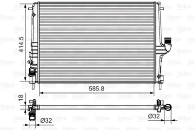 VALEO 735635 Motor Radyatoru Logan Sandero Duster 1,5dcı K9k 08> 