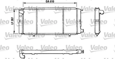 VALEO 810827 Motor Radyatoru P205 Gentry / Gtı 1,9 