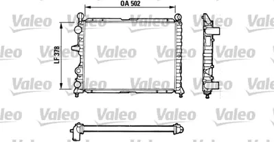 VALEO 811071 Motor Su Radyatoru Tempra Tıpo 1,4 / 1,6 Sx (500x378x34) 