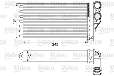 VALEO 811503 Kalorıfer Radyator C4 P307 Dv6 (1,6hdı) 2,0hdı 16v 