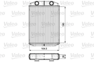 VALEO 811553 Kalorıfer Radyatoru Dacıa Dokker Lodgy 1.2 Tce  1.5 Dcı  1.6 