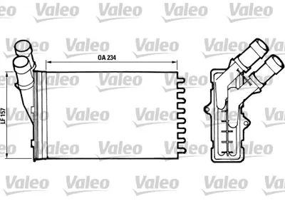 VALEO 812005 Kalorıfer Radyatoru Berlıngo Partner 1,9d / 2,0hdı (97 08) P306 Xsara 