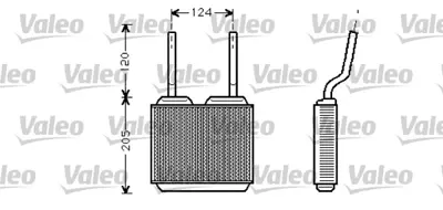 VALEO 812146 Kalorıfer Radyatoru Borulu Tıp Astra F 92>98 Astra Classıc 99>02 Vectra A 89>95 Calıbra 89>97 