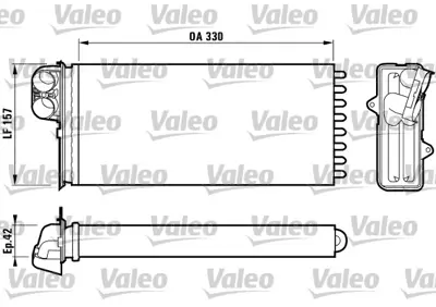 VALEO 812170 Kalorıfer Radyatoru Opel Movano Renault Master Iı Nıssan Interstar 1.9 Dcı 2.2 Dcı 2.5 Dcı 2.8 Dcı 