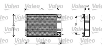 VALEO 812321 Kalorıfer Radyatoru W203 00>07 Cl203 02>08 S203 02>07 C209 02>09 A209 03>10 R230 06>12 