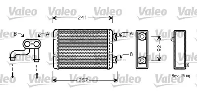 VALEO 812360 Kalorıfer Radyatoru (Klıma Compact) Bmw E36 