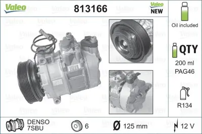 VALEO 813166 Klıma Kompresoru A4 A6 Superb Passat 97>05 