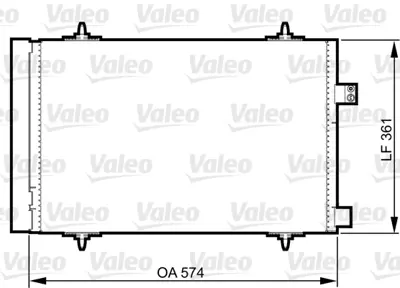 VALEO 814363 Klıma Radyatoru (Kondanser) P407 P508 C5 Iıı 2008> Dw10bted4 (2.0 Hdı 16v) 