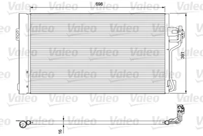 VALEO 814391 Klıma Radyatoru Vıano W639 03> Vıto W639 03> 