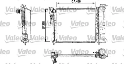 VALEO 816715 Motor Su Radyatoru Klımasız Gecmelı P306 Xsara Tu3jp / Tu5jp 93> Manuel 