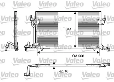 VALEO 817230 Klıma Radyatoru P306 Partner Xsara Xsara Iı Zx Benzınlı 