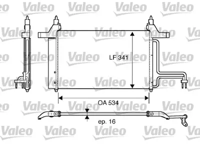 VALEO 817669 Klıma Radyatoru Stılo 1.4 / 1.6 / 1.9 Jtd 01> 