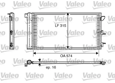 VALEO 818005 Klıma Radyatoru  Panda 03>10 