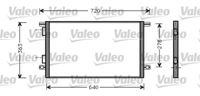 VALEO 818008 Klıma Radyatoru (Kondanser) Laguna I K4m 97> (595×362×16) 