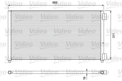 VALEO 818017 Klıma Radyatoru Doblo 1,3 1,9 Jtd / D 01> Punto 1.2 99>10 