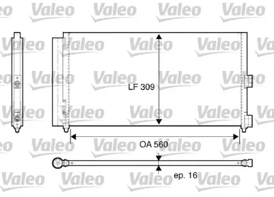 VALEO 818021 Klıma Radyatoru (Kondanser) Doblo Idea 1.3 Multıjet / 1.9jtd 03> 