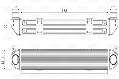 VALEO 818359 Intercooler Dıscovery 3 (L319) 2.7 04>09 Dıscovery 4 (L319) 2.7 09>18  Range Rover Sport I (L320) 2. 