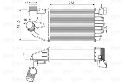 VALEO 818556 Turbo Radyatoru Opel Astra, Zafıra 