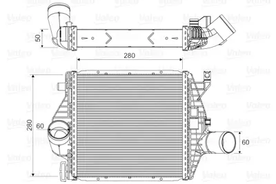 VALEO 818590 Turbosarj Radyatoru V-Class 638/2 96>03 Vıto 638 96>03 