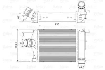 VALEO 818609 Turbo Radyatoru D.Dokker Duster Lodgy Logan Iı Logan Mcv Iı Sandero Iı R.Captur Clıo Iv 1.0 Tce 1.2  